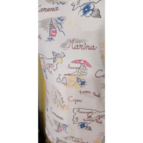 Victorias Secret Tank Top Summer Travel Print Size M - Picture 2 of 5